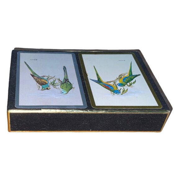 Vintage Congress Bird-Themed Playing Cards Set In Box - Picture 6 of 8